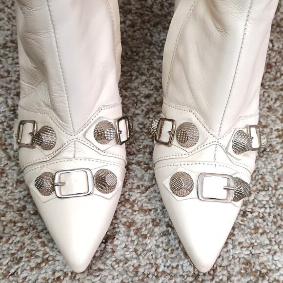 Zigi Ivara White Knee High Women's Boots Narrow Calf Size 36 / US 5.5-6 - Picture 4 of 16